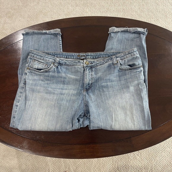 Kut from the Kloth Catherine Boyfriend Jeans Women's Plus 22W Medium Wash Blue - Picture 1 of 9